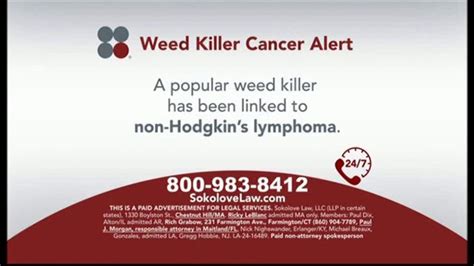 Sokolove Law Tv Spot Popular Weed Killer Ispot Tv