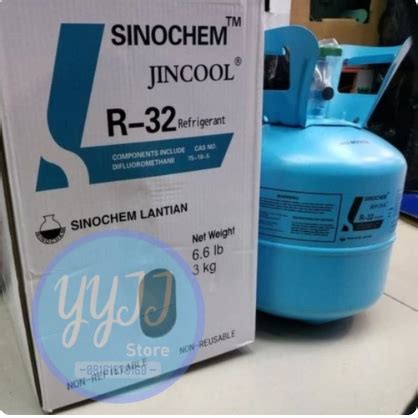 Jual Jincool Sinochem Freon AC Refrigerant R32 3 Kg 6 6 Lb