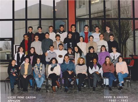 Photo de classe BTS compta gestion 2nde année 92 93 de 1992 Lycée René