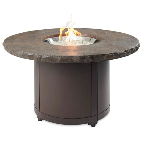 The Outdoor GreatRoom Company Beacon Dining Height Fire Pit Table with ...