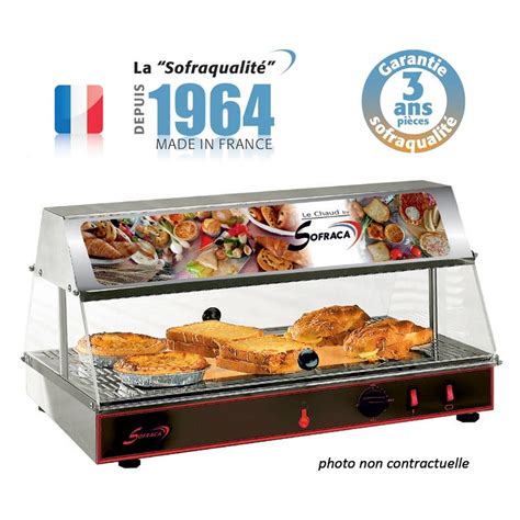 Vitrine Chauffante 650 W MONO GN 1 1 1 Niveau Bloc Lumineux So