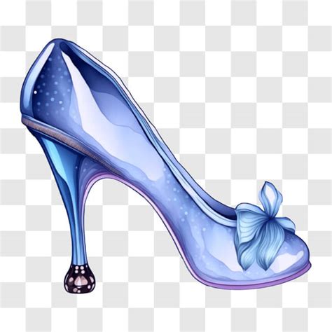 Descarga Elegante Zapato de Tacón Alto Azul Inspirado en Personajes de