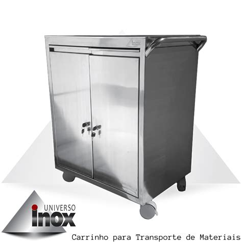 Carrinho De Transporte De Materiais Em A O Inox