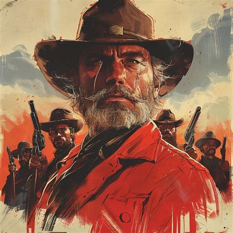 Outlaws Of The Dusty Trail Premium Ai Generated Image