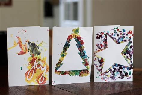 Easy Diy Christmas Cards To Make With The Kids Just A Mamma