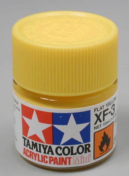 Tamiya Acrylic Mini XF 3 Flat Yellow 10ml Løten RC Shop AS