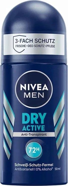 NIVEA MEN Deo Roll On Dry Active Anti Transpirant 50 Ml Oh Feliz