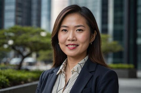 Empowered Professional Asian Businesswoman Premium Ai Generated Image