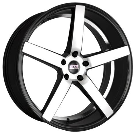 STR 607 Black Machine Face Rim By STR Racing Wheels Wheel Size 20x9