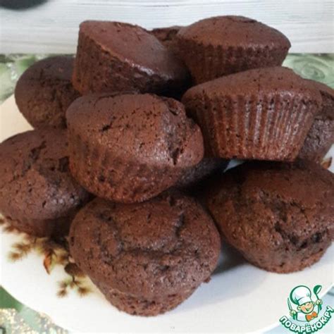 Шоколадные кексы на кефире Предлагаю приготовить вкусные шоколадные ...