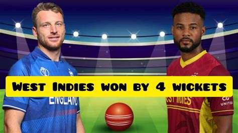 West Indies Won By 4 Wickets Vs England 1st Odi Sir Vivian Richards