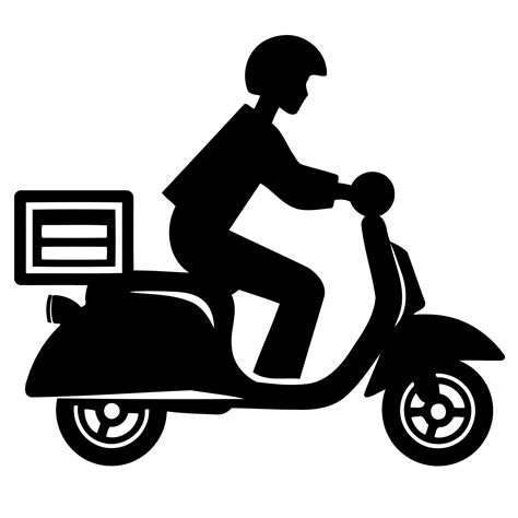 Delivery Service Biker 22868548 Vector Art At Vecteezy