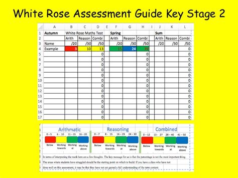 White Rose Maths Assessment Guidance Key Stage 2 Excel Overview Teaching Resources