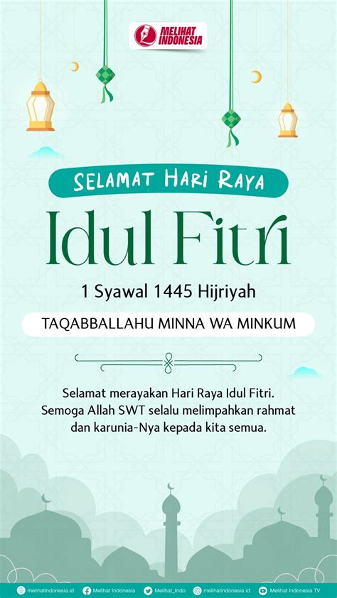 Melihat Indonesia Mengucapkan Selamat Merayakan Hari Raya Idulfitri