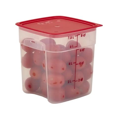 Cambro 8sfspropp190 8 Qt Square Pro Tran Trans