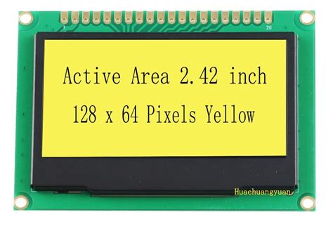 Hot Selling 2 42 128X64 Resolution Yellow Color OLED Module OLED