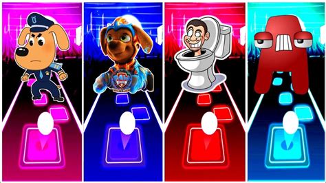 Sheriff Labrador 🆚 Paw Patrol 🆚 Shakibidi Toilet 🆚 Alphabet Lore 🌟 Best Edm Rush Gameplay Youtube