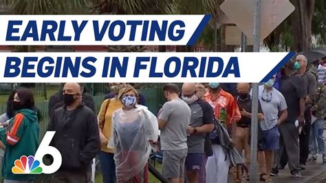 Early Voting Begins In Florida Youtube