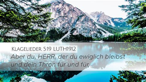 Klagelieder Luth Desktop Wallpaper Aber Du Herr Der Du