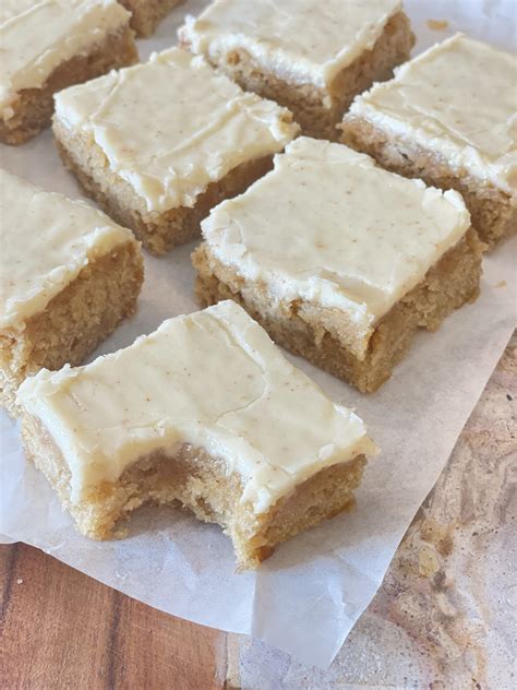 Banana Bread Blondies With Brown Butter Glaze Handful Of Sugar