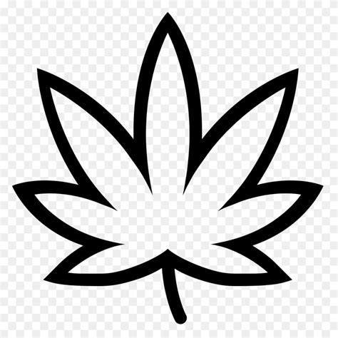 Cannabis Icon - Weed Leaf PNG - FlyClipart