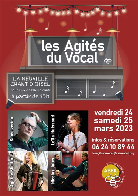 Les Agit S Du Vocal Dition Abeil