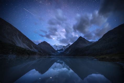 Wallpaper Landscape Nature Clouds Sky Night Nightscape Lake