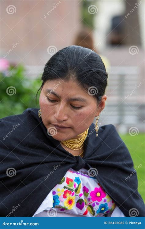 Woman from the Mestizo Ethnic Group in Otavalo, Ecuador Editorial Photography - Image of ...