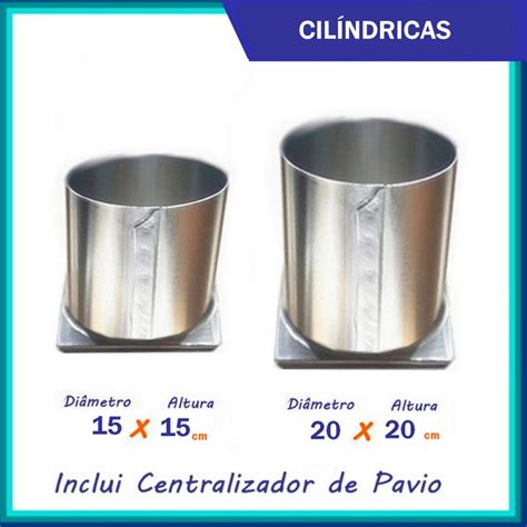 Molde Cilíndricas p Velas Artesanais 15x15 20x20 Elo7