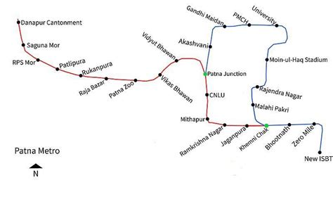 Patna metro route map : r/bihar