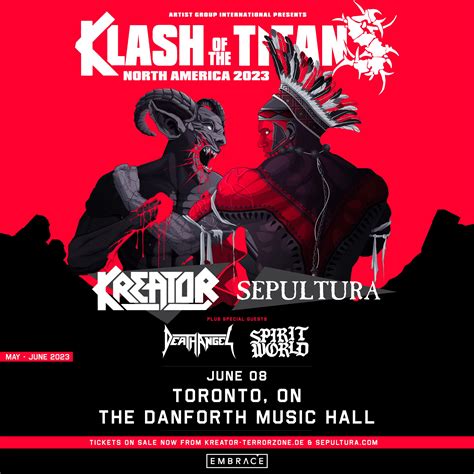 KREATOR & SEPULTURA: Klash of the Titans – Embrace Presents