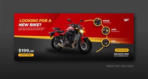 Premium Vector Bike Or Motorcycle Sale Promotion Social Media Facebook Cover Banner Template