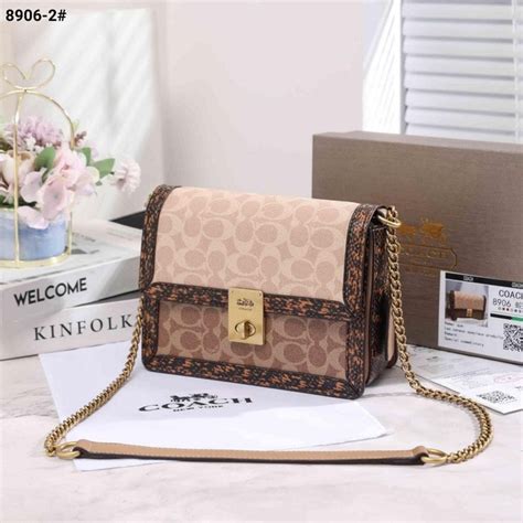 Jual Jual Coach Hutton Shoulder Bag In Blocked Signature Murah