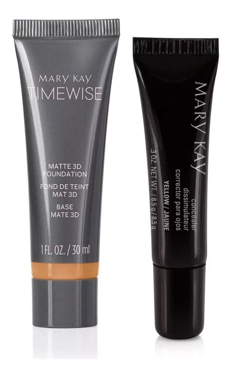 Kit Base Timewise Efeito Matte Corretivo Yellow Mary Kay Maquiagem