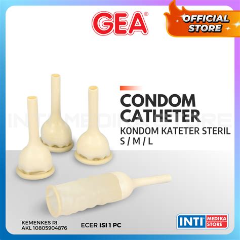 Jual Gea Male External Condom Catheter S M L Kondom Kateter