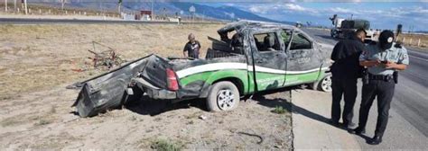 Volcadura De Camioneta En Galeana Deja Lesionados De Consideracion