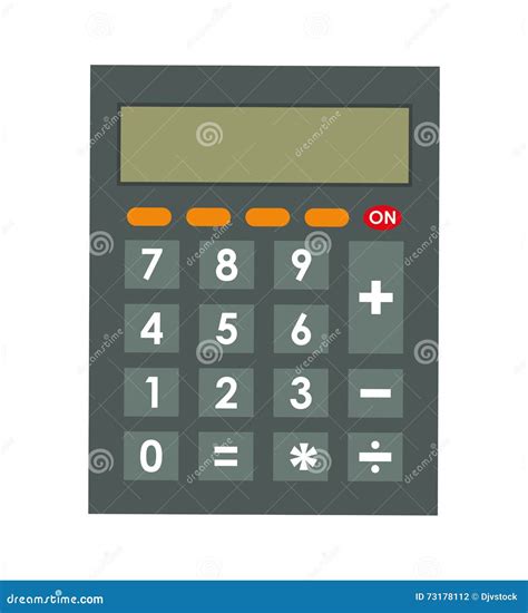 Calculator Mathematics Design Vector Graphic Stock Vector