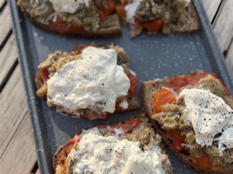 Recettes De Burrata Et Toasts