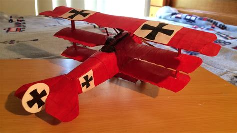 How To Make The Red Baron Fokker Dr 1 Triplane Paper Model Tutorial