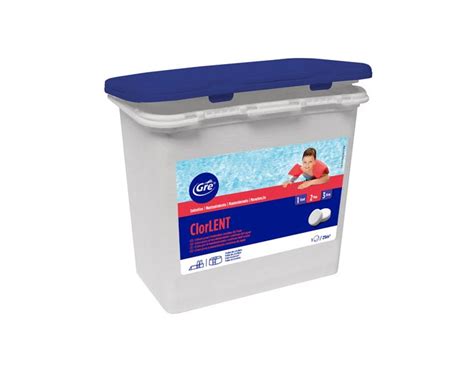 Cloro Lento Gre Tabletas 250G Envase 1 KG Piscinarium