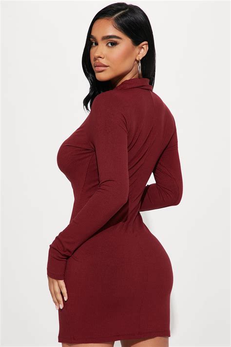 Lucy Ruched Mini Dress Burgundy Fashion Nova Dresses Fashion Nova