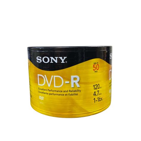 Sony Dvd R Blank Discs 50 Packs