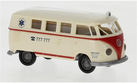 Miniature Volkswagen T Brekina B Camionnette Ambulance Aicher