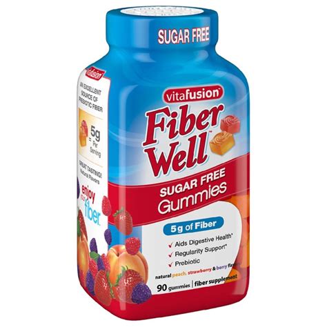 Vitafusion Fiber Well Gummy Vitamins Peach Strawberry And Berry 1source