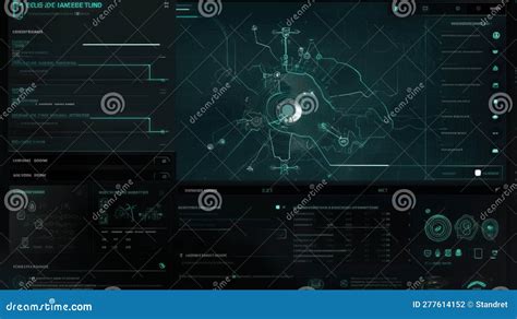 Hackers Screen Program Code Beautiful Illustration Picture Stock