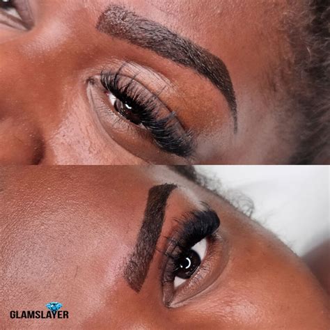 Semi Permanent Eyebrow Tattoo Cost Before And After Photo