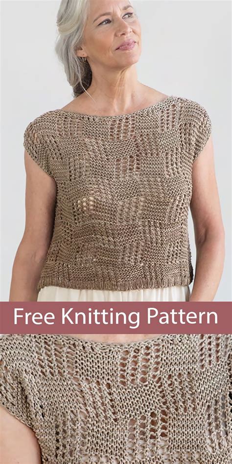 Free Top Knitting Pattern Iras Lace Sleeveless Top Knit Top Patterns Knit Shirt Pattern Lace