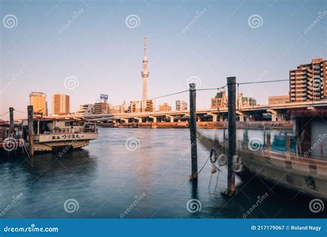 Tokyo SkyTree and Sumida River. Editorial Photography - Image of pier, japan: 217179067