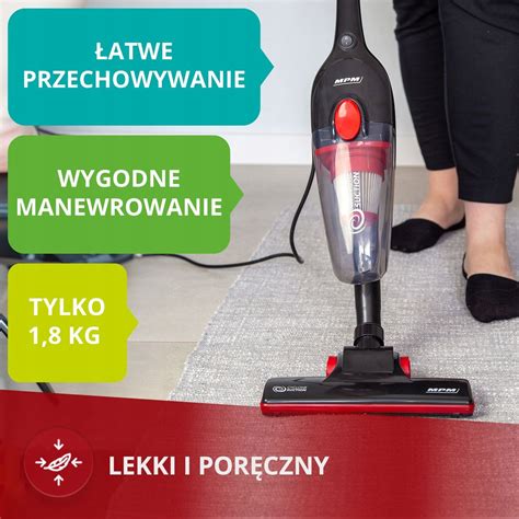 Odkurzacz Pionowy Mocny W W Przewodowy Mpm Mod Erli Pl