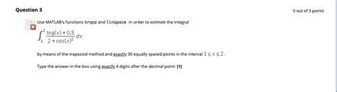 Solved Question 2 4 Out Of 4 Points Consider The Equation